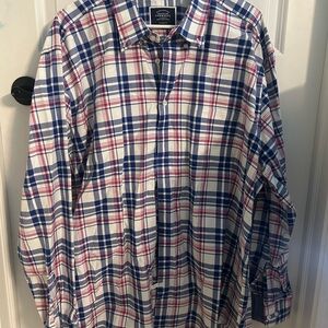 Charles Tyrwhitt Blue and Red Plaid Shirt